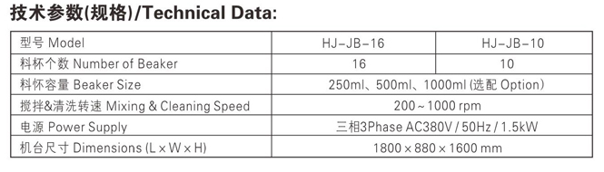 印花糊料搅拌机 HJ-JB-16